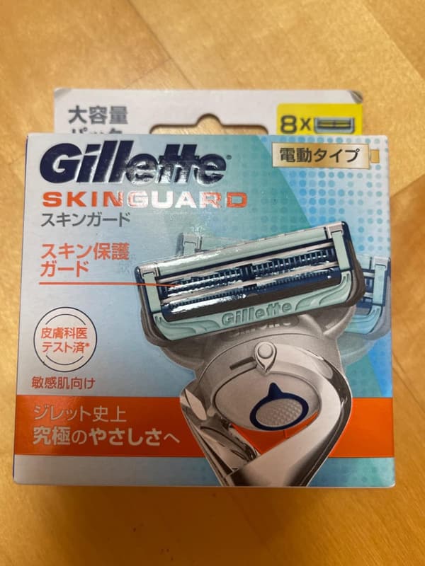 ジレット スキンガード 電動替刃 8個入り
